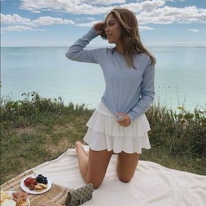 Sunday Best Aritzia Ruffle Skirt